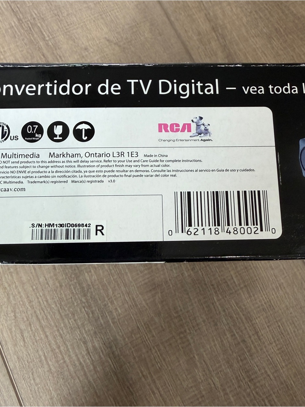 RCA DTA800B1 Digital TV Converter Box Remote & Cable Over The Air Broadcasts - Picture 11 of 13